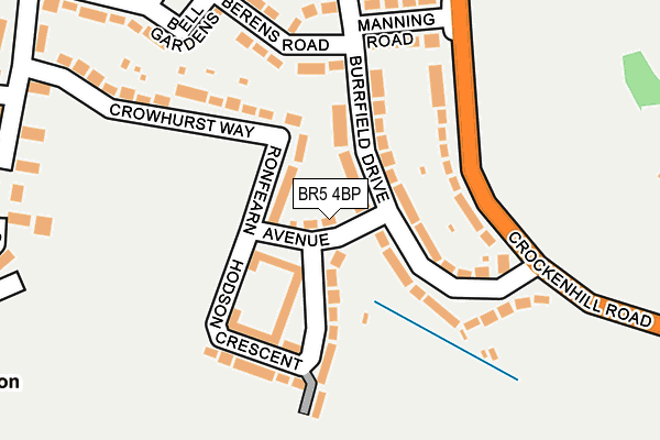 BR5 4BP map - OS OpenMap – Local (Ordnance Survey)