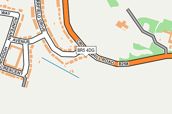 BR5 4DG map - OS OpenMap – Local (Ordnance Survey)