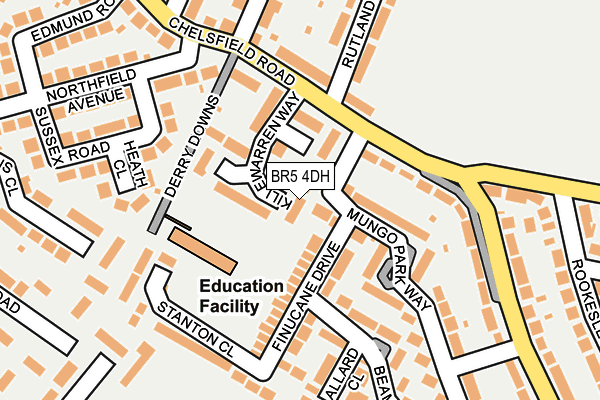 BR5 4DH map - OS OpenMap – Local (Ordnance Survey)