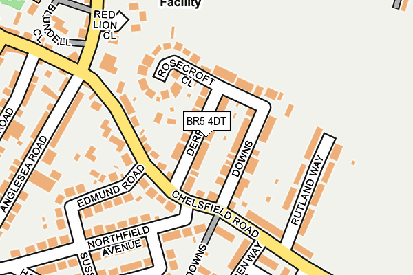 BR5 4DT map - OS OpenMap – Local (Ordnance Survey)
