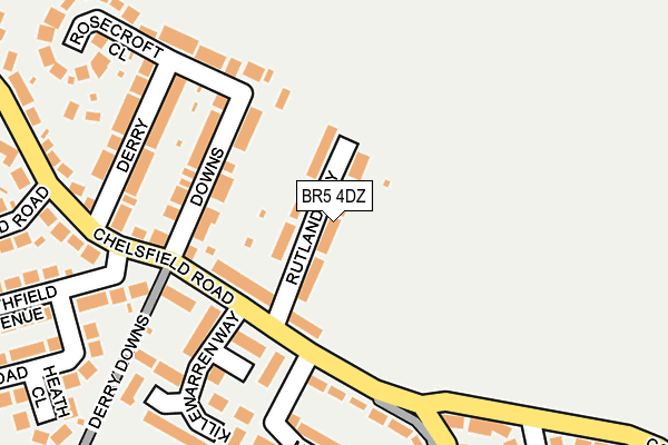 BR5 4DZ map - OS OpenMap – Local (Ordnance Survey)