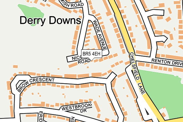 BR5 4EH map - OS OpenMap – Local (Ordnance Survey)