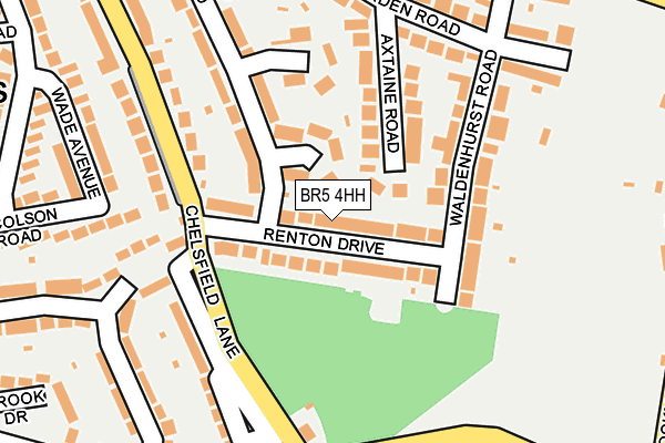 BR5 4HH map - OS OpenMap – Local (Ordnance Survey)