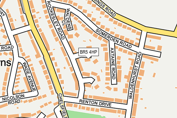 BR5 4HP map - OS OpenMap – Local (Ordnance Survey)