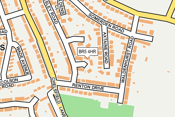 BR5 4HR map - OS OpenMap – Local (Ordnance Survey)