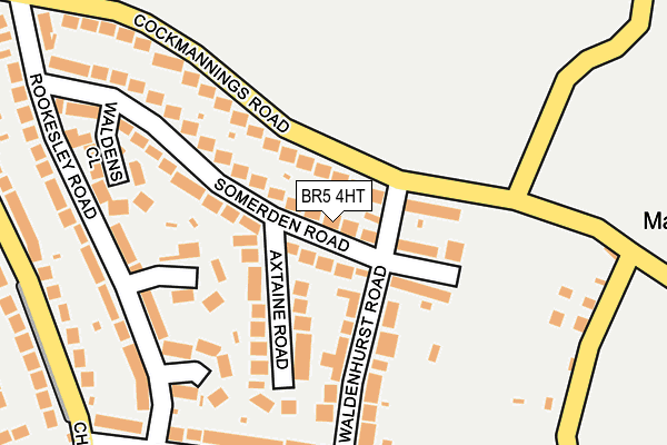 BR5 4HT map - OS OpenMap – Local (Ordnance Survey)