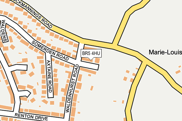 BR5 4HU map - OS OpenMap – Local (Ordnance Survey)
