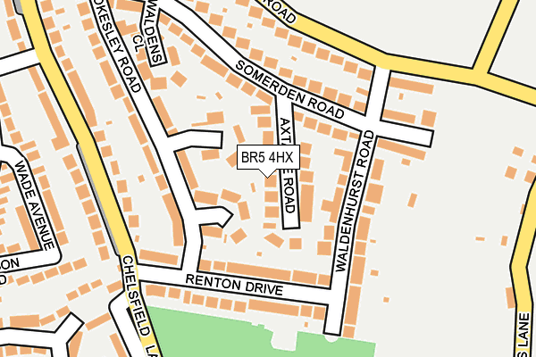 BR5 4HX map - OS OpenMap – Local (Ordnance Survey)