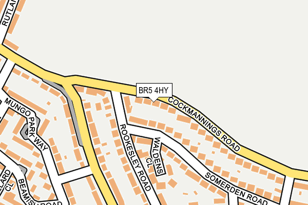 BR5 4HY map - OS OpenMap – Local (Ordnance Survey)
