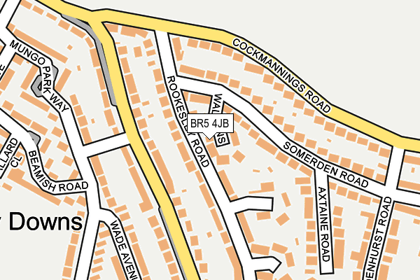 BR5 4JB map - OS OpenMap – Local (Ordnance Survey)