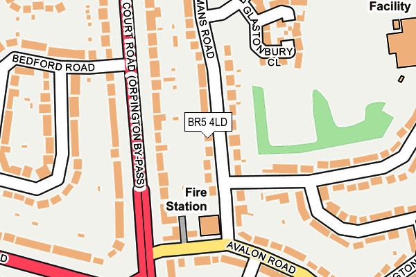 BR5 4LD map - OS OpenMap – Local (Ordnance Survey)