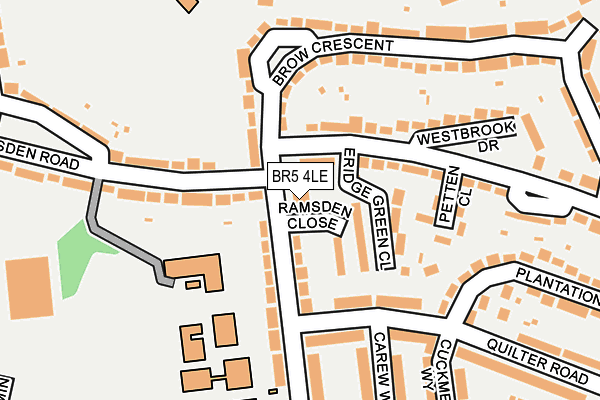 BR5 4LE map - OS OpenMap – Local (Ordnance Survey)