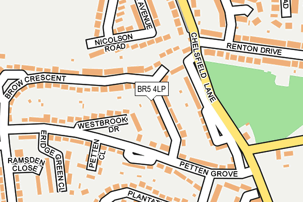BR5 4LP map - OS OpenMap – Local (Ordnance Survey)
