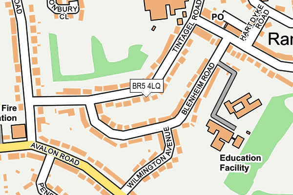 BR5 4LQ map - OS OpenMap – Local (Ordnance Survey)