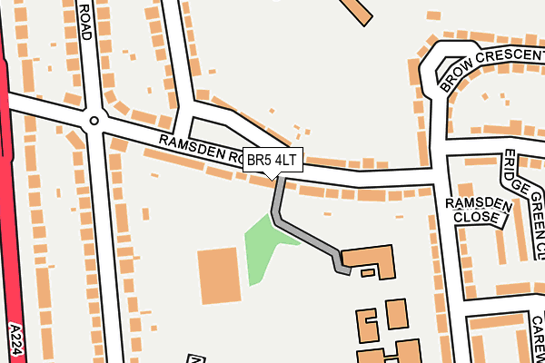 BR5 4LT map - OS OpenMap – Local (Ordnance Survey)