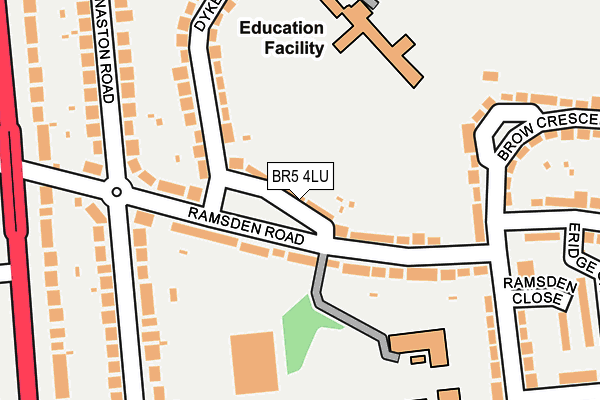 BR5 4LU map - OS OpenMap – Local (Ordnance Survey)