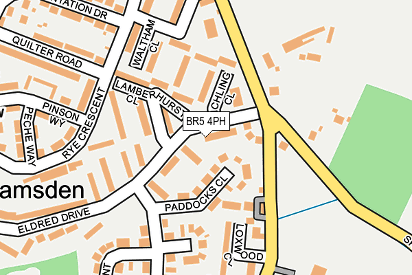 BR5 4PH map - OS OpenMap – Local (Ordnance Survey)