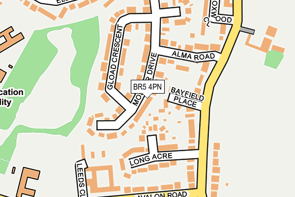 BR5 4PN map - OS OpenMap – Local (Ordnance Survey)