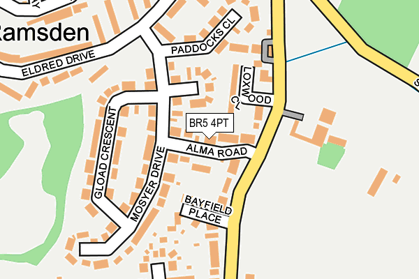 BR5 4PT map - OS OpenMap – Local (Ordnance Survey)