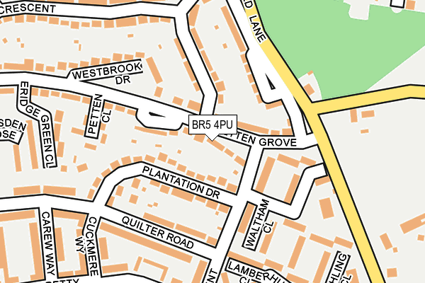 BR5 4PU map - OS OpenMap – Local (Ordnance Survey)