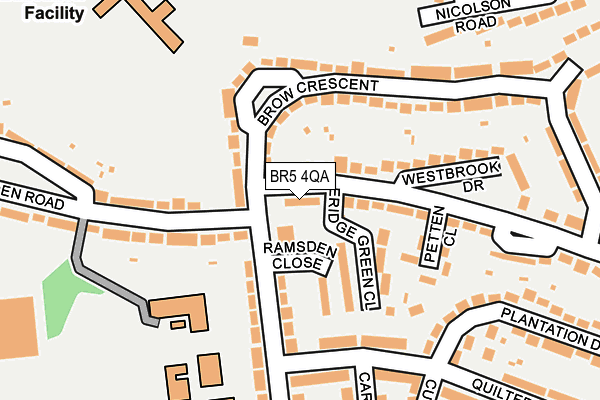 BR5 4QA map - OS OpenMap – Local (Ordnance Survey)