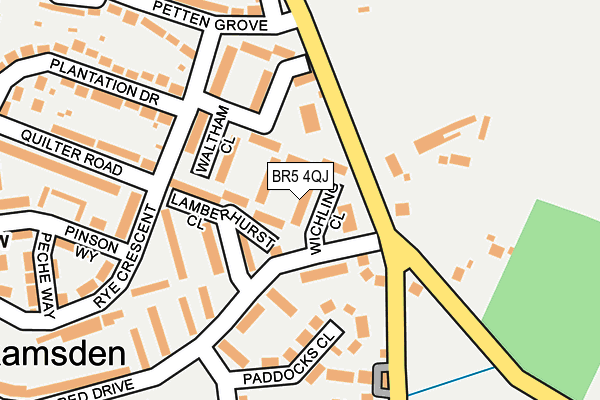 BR5 4QJ map - OS OpenMap – Local (Ordnance Survey)