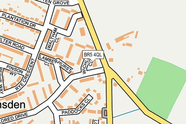 BR5 4QL map - OS OpenMap – Local (Ordnance Survey)