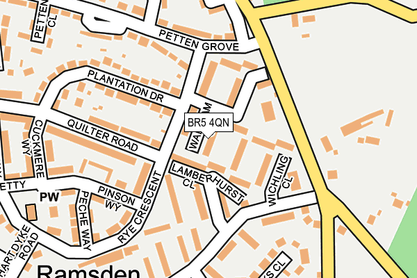 BR5 4QN map - OS OpenMap – Local (Ordnance Survey)