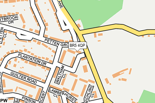BR5 4QP map - OS OpenMap – Local (Ordnance Survey)
