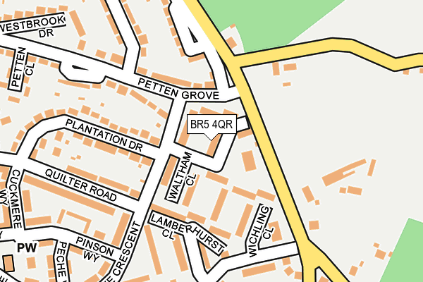 BR5 4QR map - OS OpenMap – Local (Ordnance Survey)