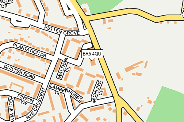 BR5 4QU map - OS OpenMap – Local (Ordnance Survey)