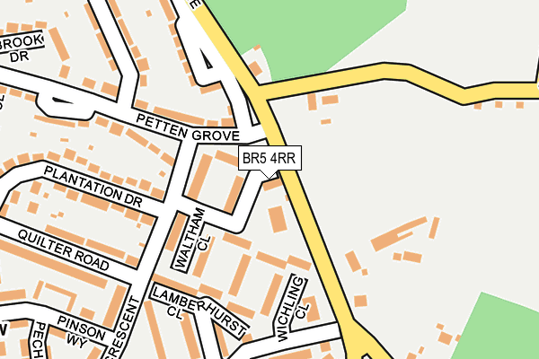 BR5 4RR map - OS OpenMap – Local (Ordnance Survey)