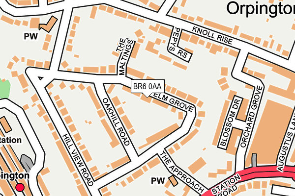 BR6 0AA map - OS OpenMap – Local (Ordnance Survey)