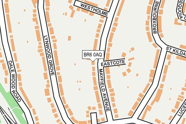 BR6 0AQ map - OS OpenMap – Local (Ordnance Survey)