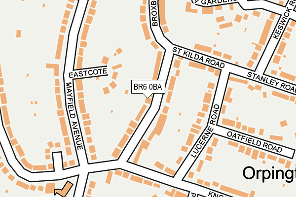 BR6 0BA map - OS OpenMap – Local (Ordnance Survey)