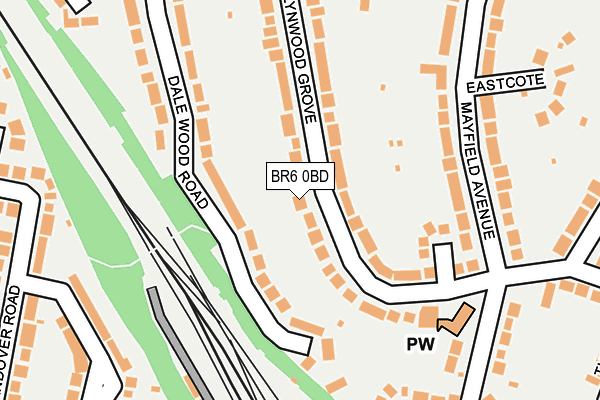 BR6 0BD map - OS OpenMap – Local (Ordnance Survey)