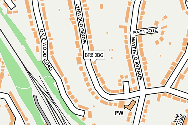 BR6 0BG map - OS OpenMap – Local (Ordnance Survey)
