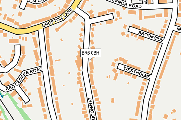 BR6 0BH map - OS OpenMap – Local (Ordnance Survey)