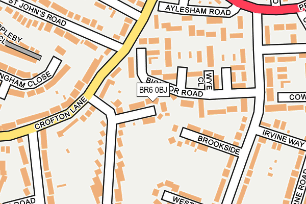 BR6 0BJ map - OS OpenMap – Local (Ordnance Survey)