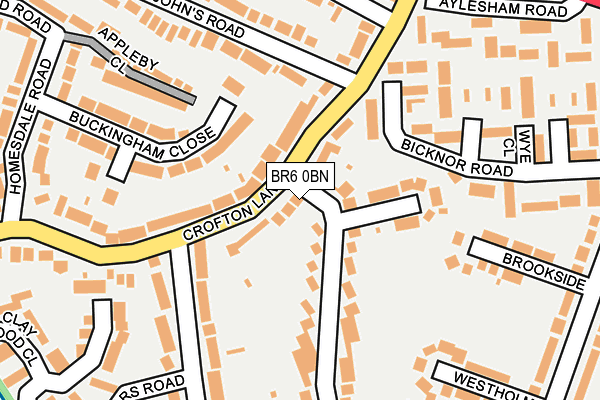 BR6 0BN map - OS OpenMap – Local (Ordnance Survey)