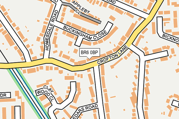 BR6 0BP map - OS OpenMap – Local (Ordnance Survey)