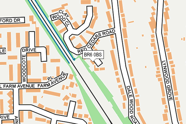 BR6 0BS map - OS OpenMap – Local (Ordnance Survey)