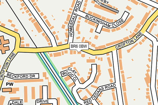 BR6 0BW map - OS OpenMap – Local (Ordnance Survey)