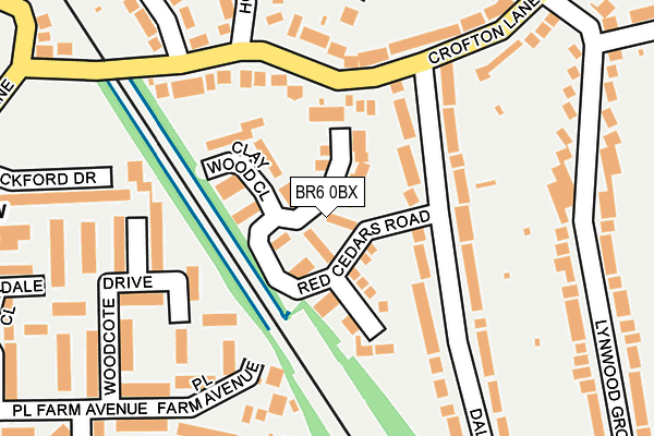 BR6 0BX map - OS OpenMap – Local (Ordnance Survey)
