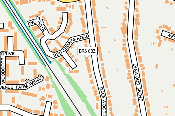 BR6 0BZ map - OS OpenMap – Local (Ordnance Survey)