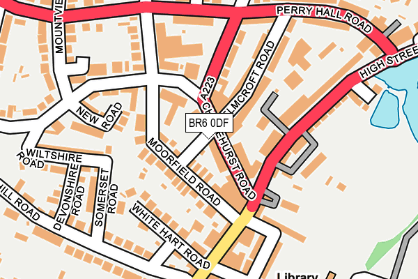 BR6 0DF map - OS OpenMap – Local (Ordnance Survey)