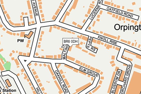 BR6 0DH map - OS OpenMap – Local (Ordnance Survey)