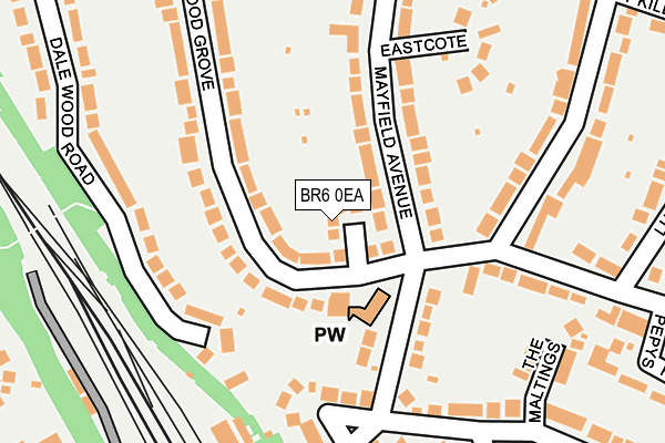 BR6 0EA map - OS OpenMap – Local (Ordnance Survey)