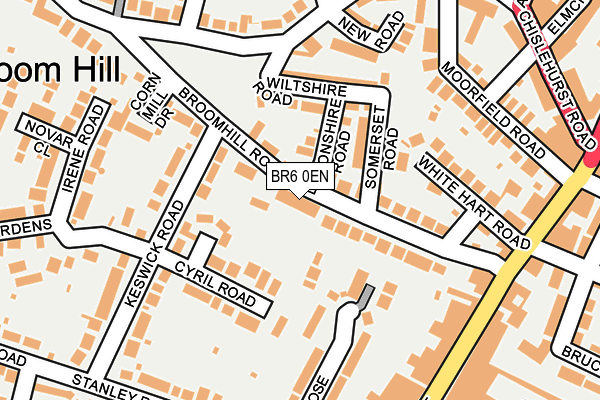 BR6 0EN map - OS OpenMap – Local (Ordnance Survey)