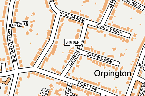 BR6 0EP map - OS OpenMap – Local (Ordnance Survey)